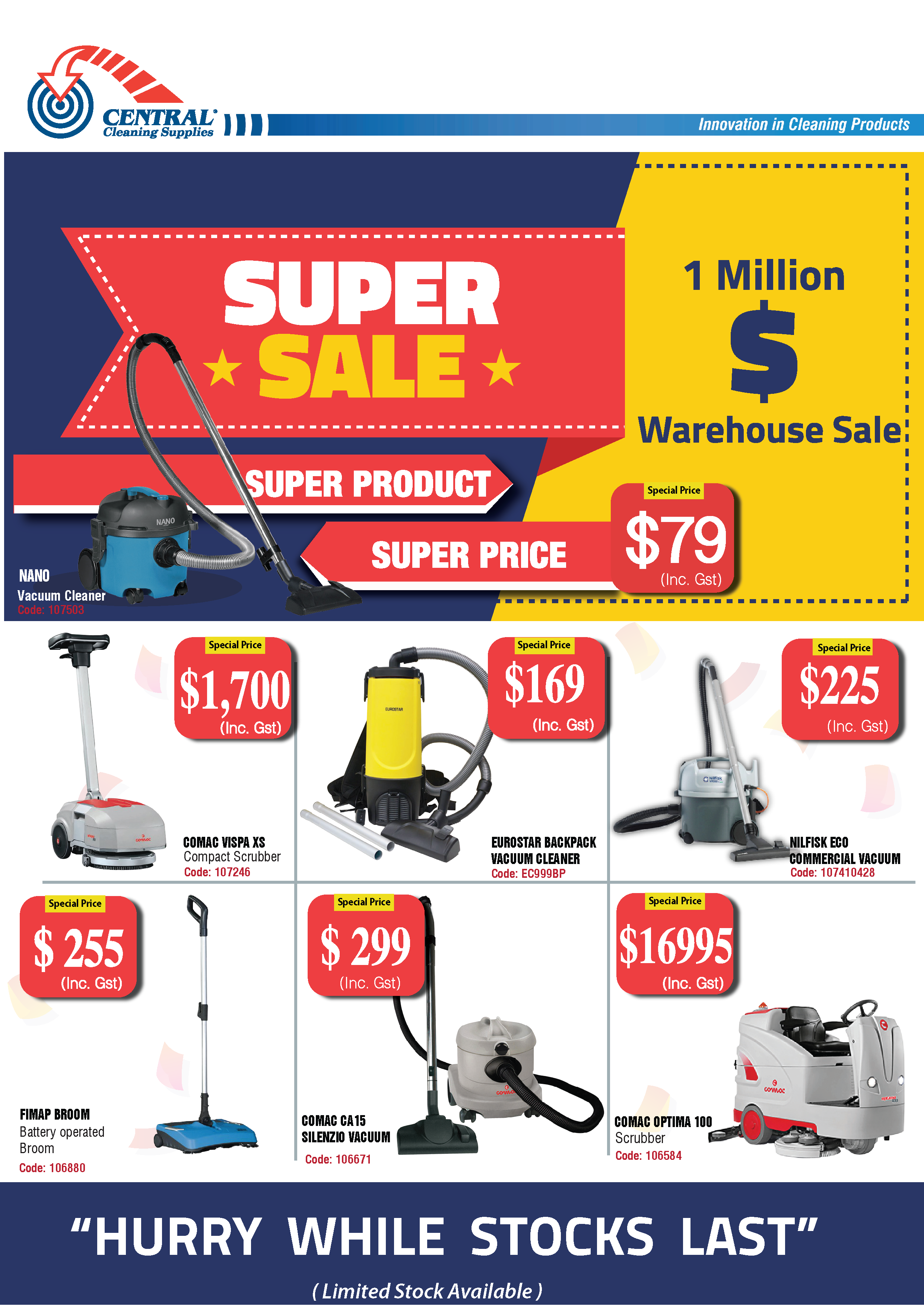 Central Cleaning Supplies